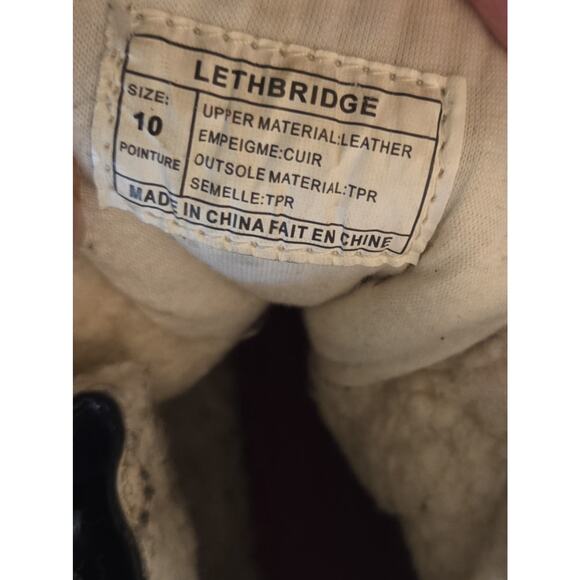 Royal Canadian Boots Size 10 Black Lethbridge Waterproof Leather Shearling Zips - Picture 12 of 15